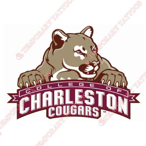 Charleston SC Cougars Customize Temporary Tattoos Stickers NO.4125